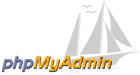 Page d'accueil de phpMyAdmin